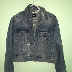 NWT Urban Outfitters Ripped Jean Jacket